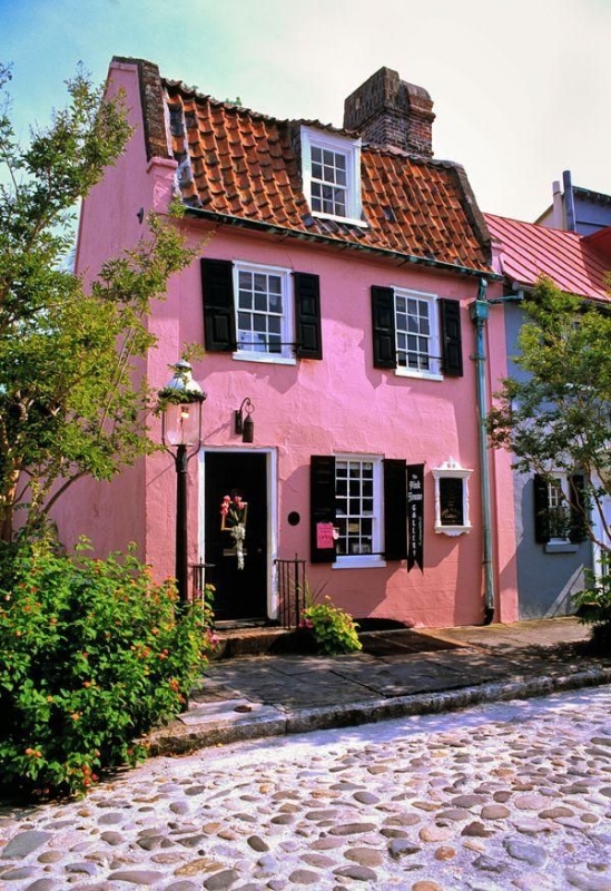 interieuradvies achterdeur roze huis